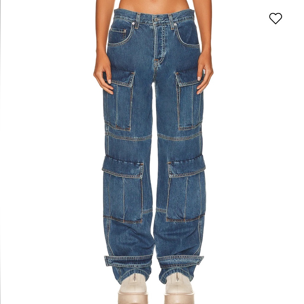GRLFRND Lex Cargo in Rio Grande denim